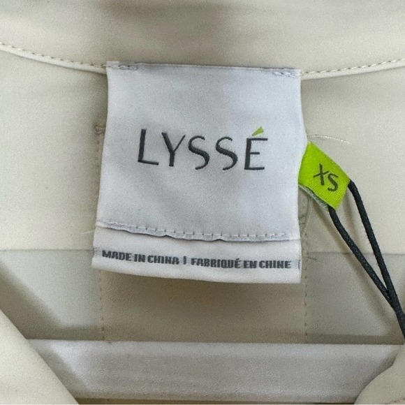 LYSSE Camper Sporty Button Down Shirt Eggnog - Picture 7 of 7